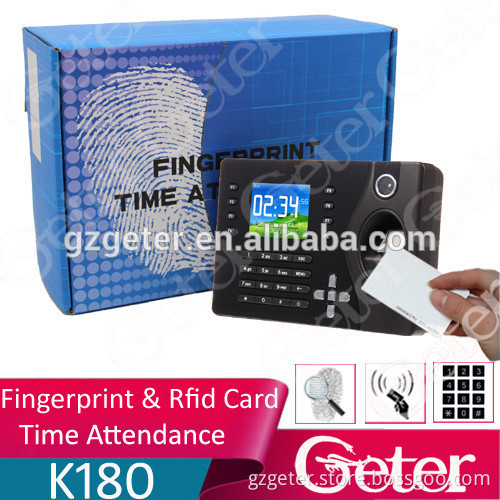 Fingerprint Time Attendance System with Build in 125Khz rfid Card Reader (JTL-K180)